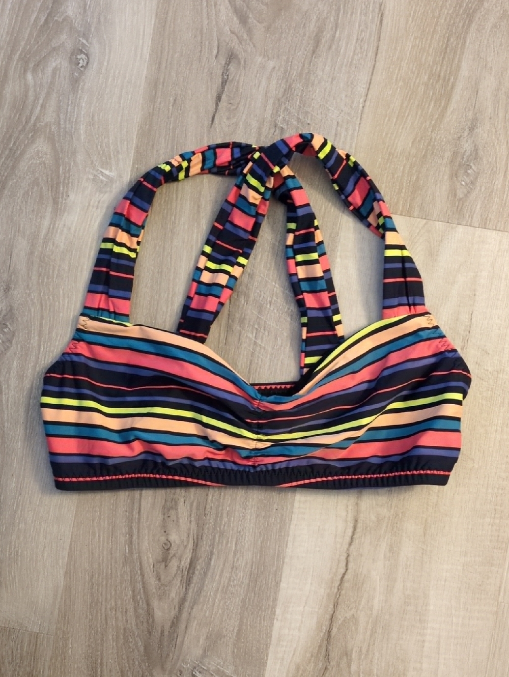 Roxy Multicolor Striped Bikini Top